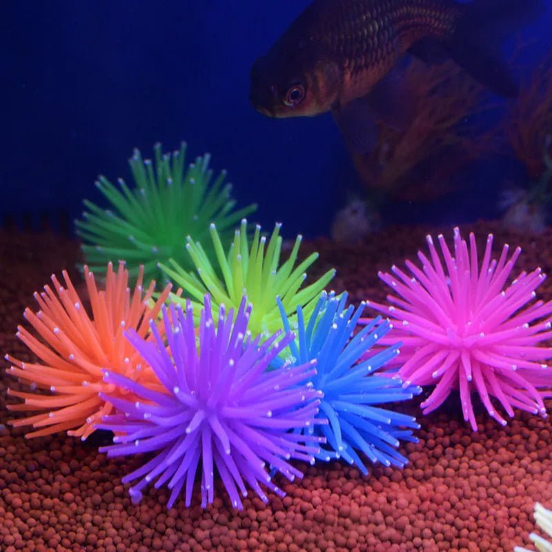 Wholesale Bulk Aquarium Silicone Simulation Artificial Fish Tank Fake Coral Plant Underwater Aquatic Sea Anemone Ornament Decoration Accessory - Furbury