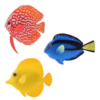 Wholesale Bulk Artificial Moving Fish Floating Silicone Fake Fish Aquarium Decorations - Furbury