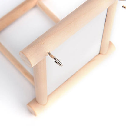 Wholesale Bulk Bird Mirror Wooden Interactive Play Toy With Perch For Small Parrot Budgies Parakeet Cockatiel Conure Lovebird Cage Accessories - Furbury