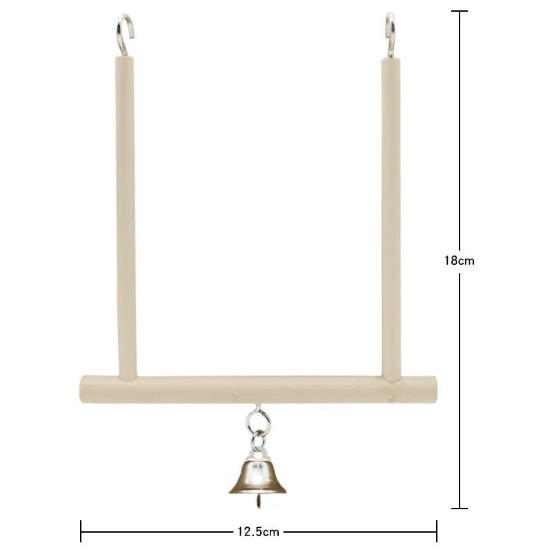 Wholesale Bulk Bird Mirror Wooden Interactive Play Toy With Perch For Small Parrot Budgies Parakeet Cockatiel Conure Lovebird Cage Accessories - Furbury