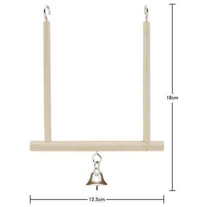 Wholesale Bulk Bird Mirror Wooden Interactive Play Toy With Perch For Small Parrot Budgies Parakeet Cockatiel Conure Lovebird Cage Accessories - Furbury