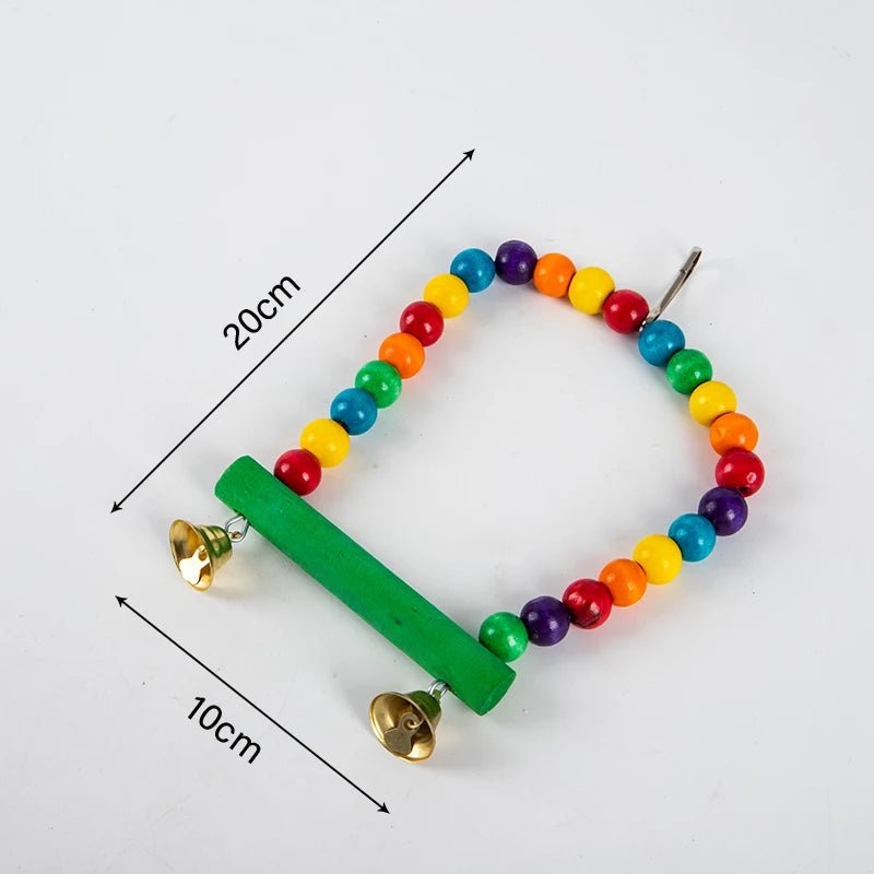 Wholesale Bulk Bird Mirror Wooden Interactive Play Toy With Perch For Small Parrot Budgies Parakeet Cockatiel Conure Lovebird Cage Accessories - Furbury