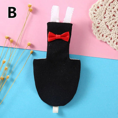 Wholesale Bulk Bird Parrot Diaper With Bowtie Cute Flight Suit Nappy Clothes For Cockatiel Green Cheek Conure Parakeet Pigeons Bird Accessories - Furbury