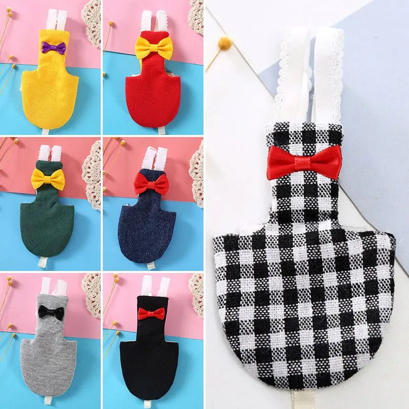 Wholesale Bulk Bird Parrot Diaper With Bowtie Cute Flight Suit Nappy Clothes For Cockatiel Green Cheek Conure Parakeet Pigeons Bird Accessories - Furbury