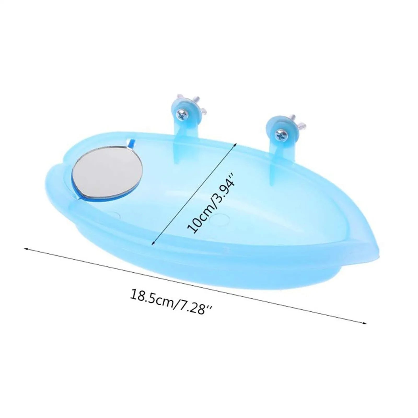 Wholesale Bulk Bird Water Bath Tub For Pet Cage Hanging Bowl Parrot Parakeet Bird Bath+Mirror Birdbath - Furbury