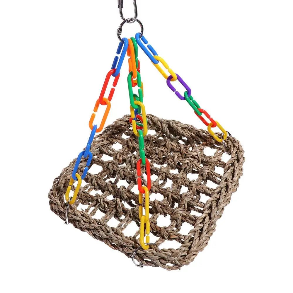 Wholesale Bulk Birds Cage Accessories Bite resistant Wear resistant for Parakeets Parrot Hammock Bird Perch Bird Hanging Bed Parrot Swing Toys - Furbury