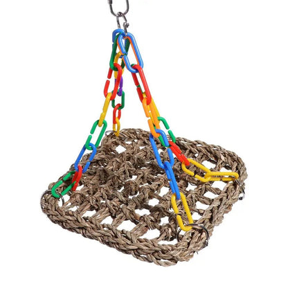 Wholesale Bulk Birds Cage Accessories Bite resistant Wear resistant for Parakeets Parrot Hammock Bird Perch Bird Hanging Bed Parrot Swing Toys - Furbury