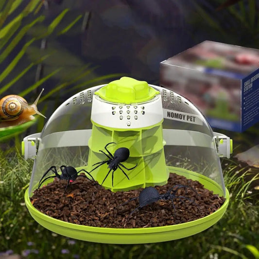 Wholesale Bulk Breathable Snails Breeding Tank Transparent with Handle Reptile Observing Box Prevents Escape Removable Insect Feeding Bin - Furbury