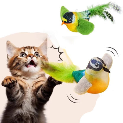 Wholesale Bulk Cat Toys For Indoor Cats Interactive Cat Toy Realistic Bird Sound Cat Toy Plush Cat Toy Catnip Cat Toy for Cats Kitten Toy - Furbury