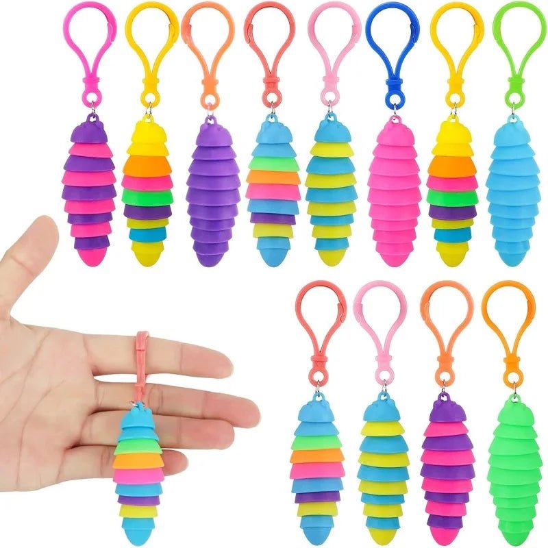 Wholesale Bulk Color Rainbow Circle Funny Magic Toys Early Development Educational Folding Plastic Spring Coil Children's Creative Magical Toys - Furbury