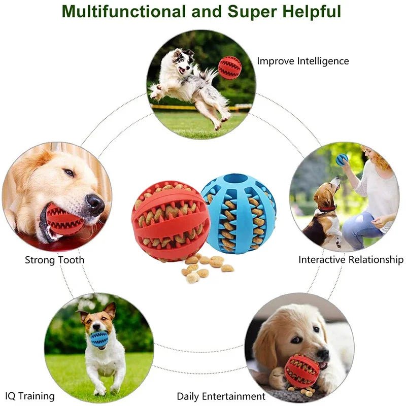 Wholesale Bulk Dog Ball Toys for Small Dogs Interactive Elasticity Puppy Chew Toy Tooth Cleaning Rubber Food Ball Toy Pet Stuff Accessories - Furbury