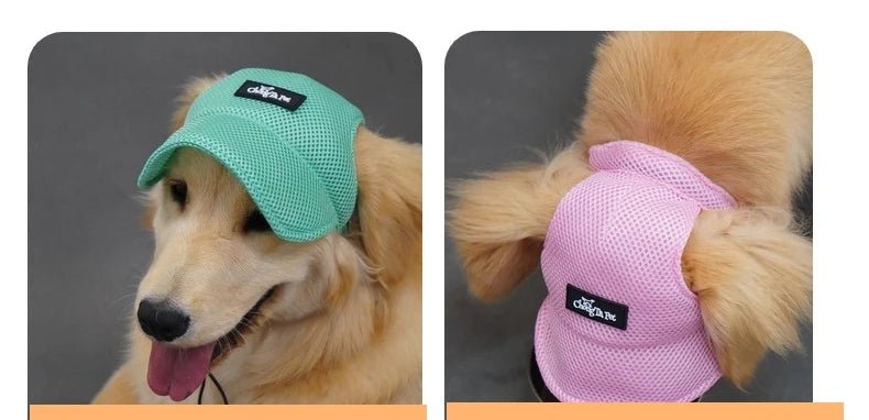Wholesale Bulk Dog Baseball Cap Mesh Pet Dog Hat Breathable for Small Medium Dogs Ear Holes Adjustable Dog Hat Pet Accessories - Furbury