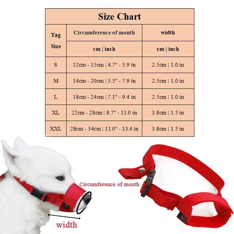 Wholesale Bulk Dog Muzzle Anti - bite Stop Barking Adjusting Straps Mask for Small Dogs Soft Nylon Dog Muzzle Breathable Stop Barking Mouth Cover - Furbury