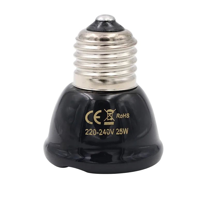 Wholesale Bulk E27 Pet Heating Lamp for Turtle Snake lizard Infrared Ceramic Emitter Heat Light 50W/75W/100W Reptile Lamp Reptile Light EU Plug - Furbury