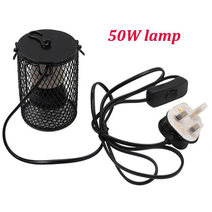Wholesale Bulk E27 Pet Heating Lamp for Turtle Snake lizard Infrared Ceramic Emitter Heat Light 50W/75W/100W Reptile Lamp Reptile Light EU Plug - Furbury