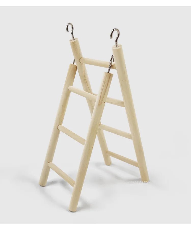 Wholesale Bulk Hamster Parrot Toys Hanging Cage Climbing Ladders with Natural Wood Parrots Suspension Bridge Swing Toys Bird Small Pet Supplies - Furbury