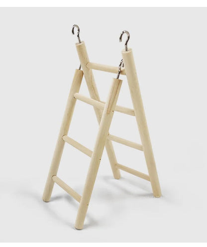 Wholesale Bulk Hamster Parrot Toys Hanging Cage Climbing Ladders with Natural Wood Parrots Suspension Bridge Swing Toys Bird Small Pet Supplies - Furbury