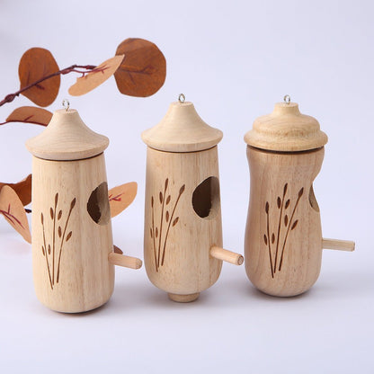 Wholesale Bulk Handmade Wooden Hummingbird House Chalet Hanging Mini Bird Nests Cage for Beautiful Outdoor Patio Garden Decoration Pet Bedroom - Furbury