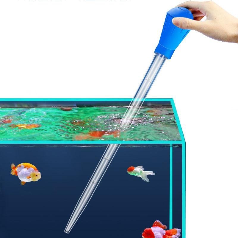 Wholesale Bulk Lengthen Pipettes Aquarium Siphon Fish Tank Vacuum Cleaner Simple Cleaning Tool for Aquarium Water Changer 28cm 45cm 30ml 50m - Furbury