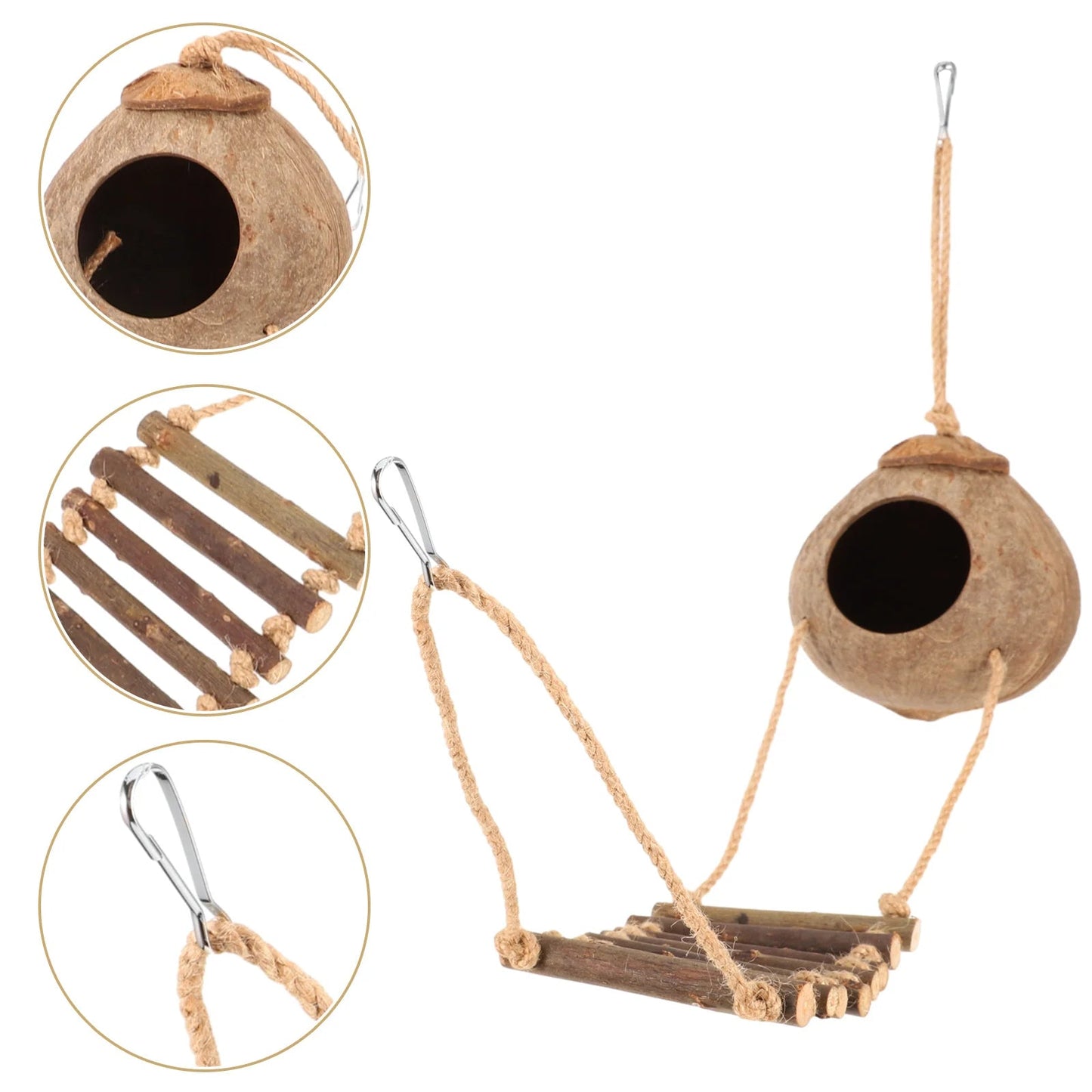 Wholesale Bulk Lizard Tank Accessories Terrarium Hideout House Gecko with Ladder Decorations Reptile Mini Turtles Spider Enclosure - Furbury