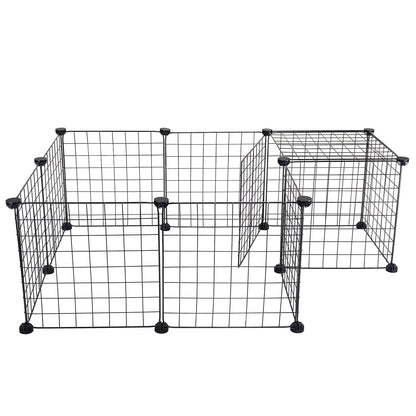 Wholesale Bulk Outdoor Puppy Playpen Adjustable Wire Plastic Enclosure for Rabbits Hamster Kennel House Dogs Kitten Small Animals Supplies - Furbury