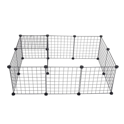 Wholesale Bulk Outdoor Puppy Playpen Adjustable Wire Plastic Enclosure for Rabbits Hamster Kennel House Dogs Kitten Small Animals Supplies - Furbury