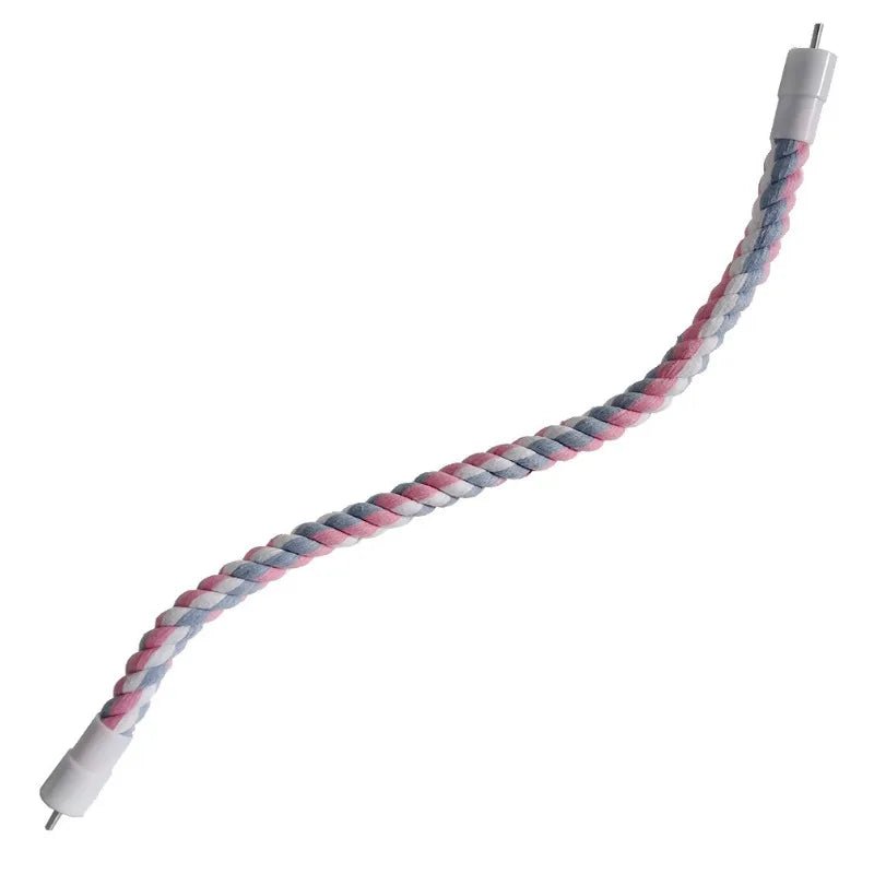 Wholesale Bulk Pet Bird Bite Toys Parrot Color Cotton Rope Toys Elastic Parrot Climbing Toys Sturdy Bird Swing Harness Cage Pet Toy Swing Stand - Furbury