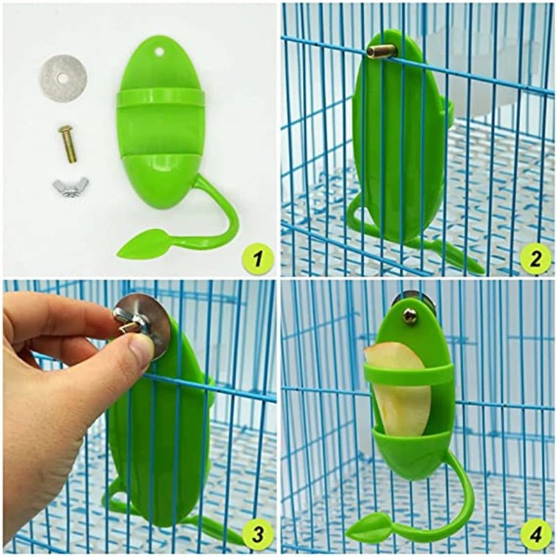 Wholesale Bulk Pet Parrot Feeder Hanging Cage Fruit Vegetable Container Feeding Cup Cuttlebone Stand Holder Pet Cage Accessories Supplies - Furbury