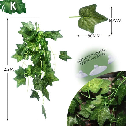 Wholesale Bulk Plant Decoration Reptile Plants With Suction Cup For Reptile Terrarium Amphibian Snake Lizard Climbing Pets Tank Habitat Decor - Furbury