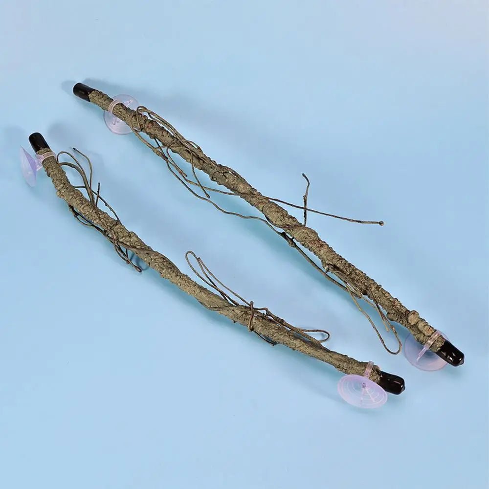 Wholesale Bulk Reptile Branch For Terrarium Suction Cup Terrarium Corner Branch Funny Snake Supplies Lizard Tank Ornament For Bearded Dragon - Furbury