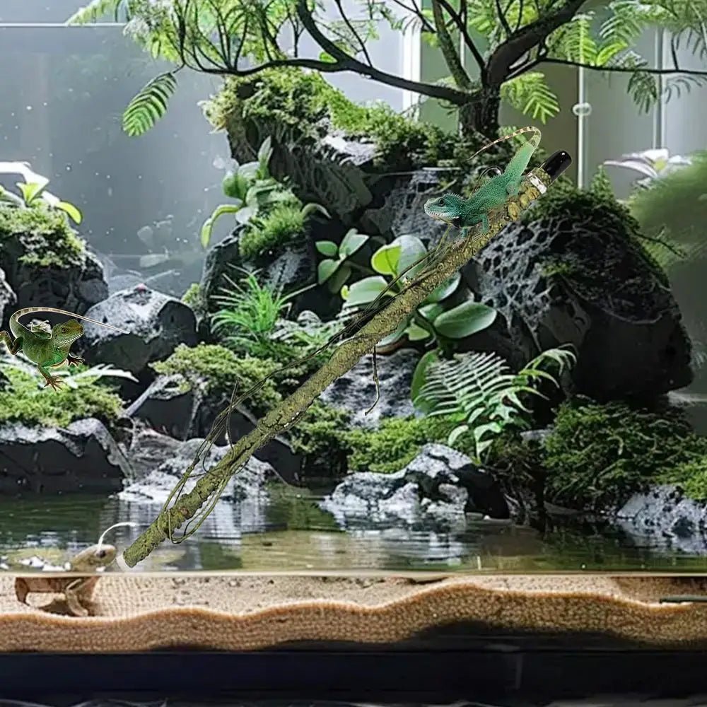 Wholesale Bulk Reptile Branch For Terrarium Suction Cup Terrarium Corner Branch Funny Snake Supplies Lizard Tank Ornament For Bearded Dragon - Furbury