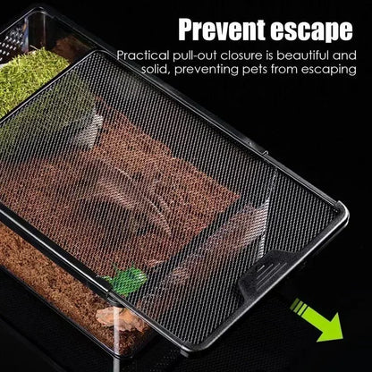 Wholesale Bulk Transparent Reptile Feeding Boxs Amphibian Insect Reptile Breeding Box Ventilated Hatching Container Reptile Terrarium Tanks - Furbury