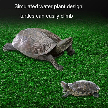 Wholesale Bulk Turtle Basking Platform Suction Cup Habitat Simulation Lawn Ramp Turtle Dock Floating Island For Reptile Terrarium Accessory - Furbury