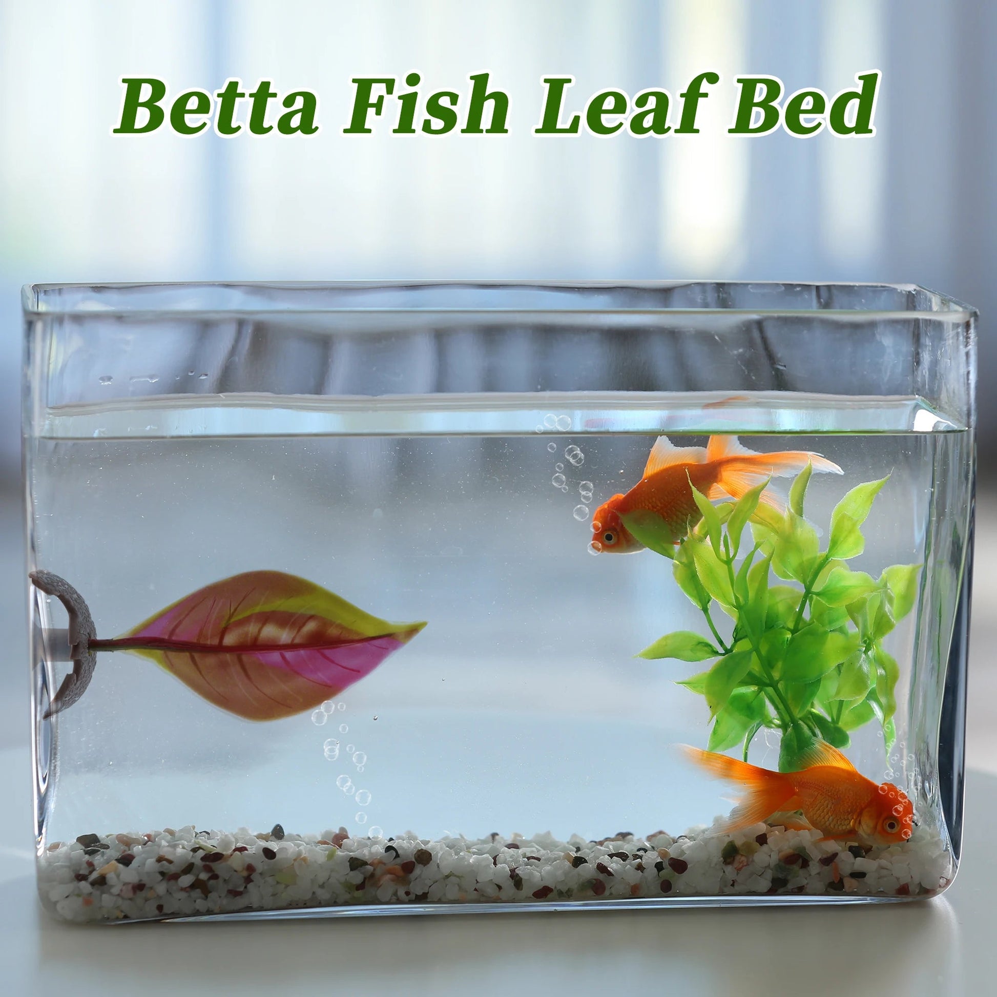Wholesale Bulk UXCELL Artificial Betta Fish Bed Simulation Betta Leaf Bed Betta Hammock Pad with Suction Cup Aquarium Decor Fish Supplies - Furbury