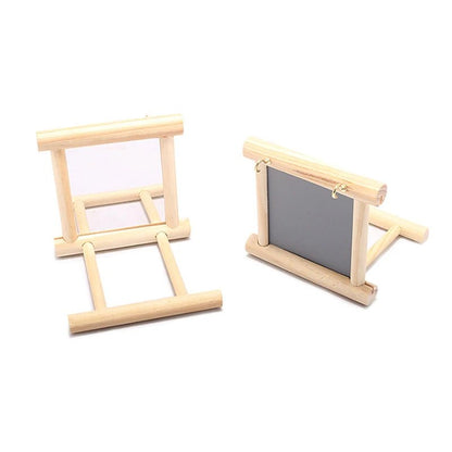 Wholesale Bulk Wood Bird Mirror With Perch Stand Bird Toy Stand Bird Toy For Parrot Parakeets Cockatiels Cage Cage Parakeet Accessories - Furbury