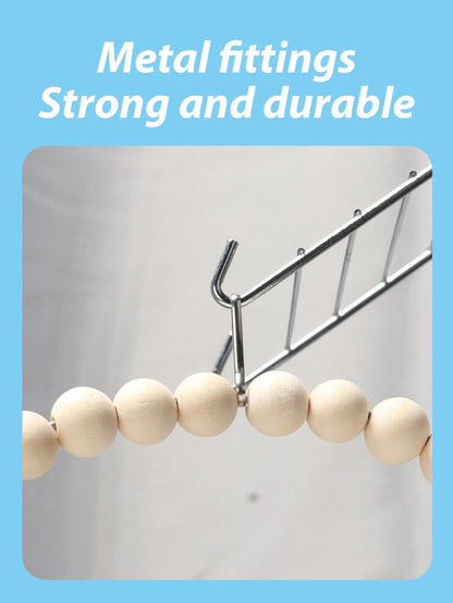 Wholesale Bulk Wooden Bird Swings Training Toy with Hanging Bell for Cockatiels Parakeets Cage Accessories Birdcage Parrot Perch Stand Play Gym - Furbury