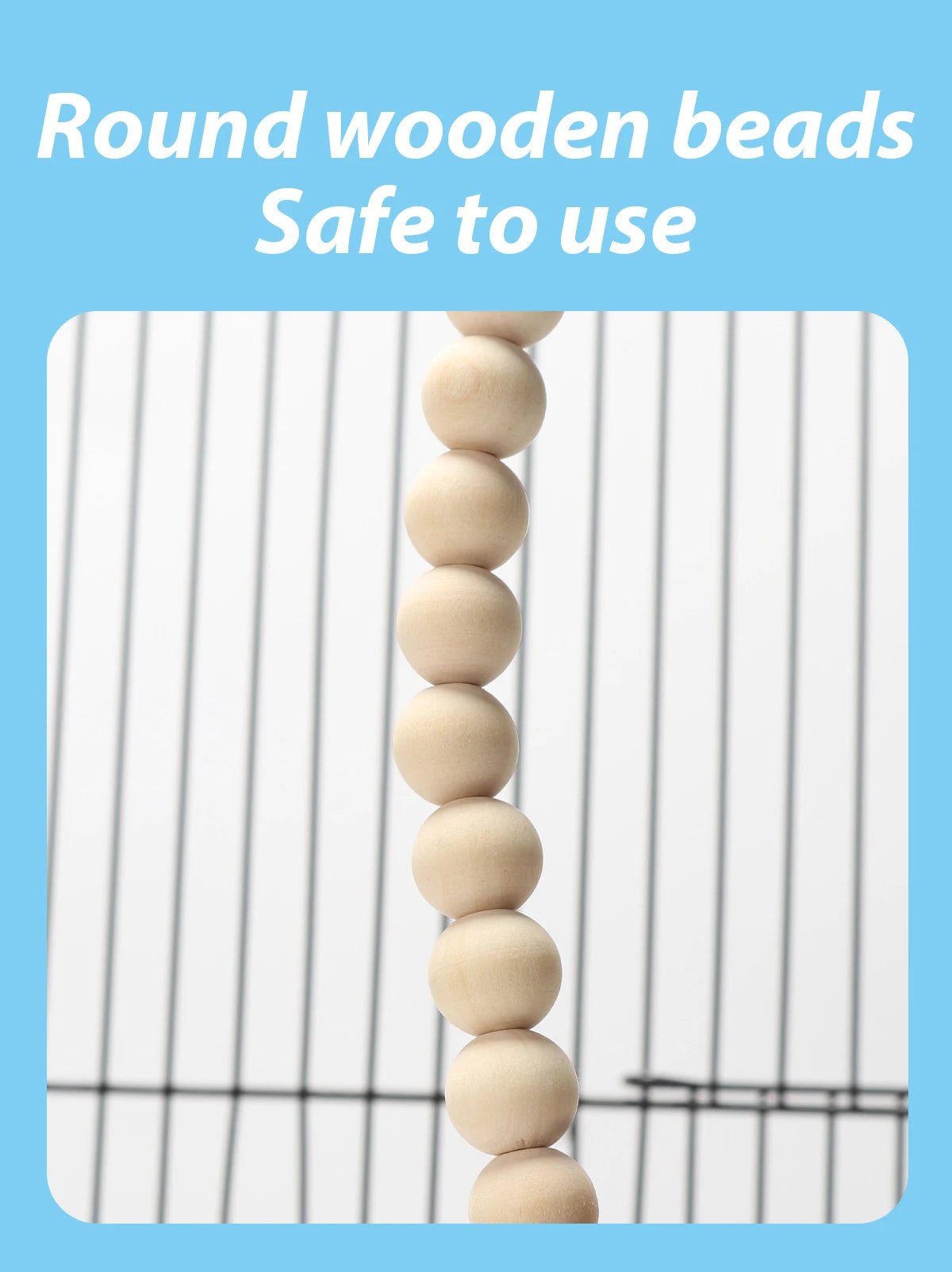 Wholesale Bulk Wooden Bird Swings Training Toy with Hanging Bell for Cockatiels Parakeets Cage Accessories Birdcage Parrot Perch Stand Play Gym - Furbury