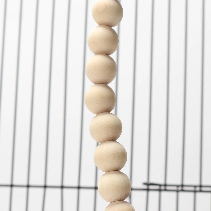 Wholesale Bulk Wooden Bird Swings Training Toy with Hanging Bell for Cockatiels Parakeets Cage Accessories Birdcage Parrot Perch Stand Play Gym - Furbury