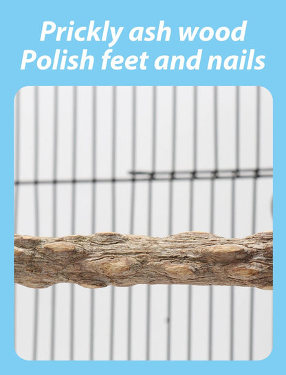 Wholesale Bulk Wooden Bird Swings Training Toy with Hanging Bell for Cockatiels Parakeets Cage Accessories Birdcage Parrot Perch Stand Play Gym - Furbury