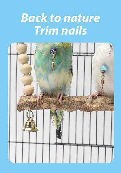 Wholesale Bulk Wooden Bird Swings Training Toy with Hanging Bell for Cockatiels Parakeets Cage Accessories Birdcage Parrot Perch Stand Play Gym - Furbury