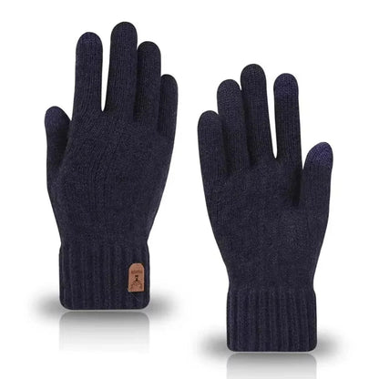 Winter Warm Gloves for Men and Women, Touchscreen Thickened Knitted Gloves, Outdoor Cycling Sports, Cold resistant Gloves - Checkouts UK