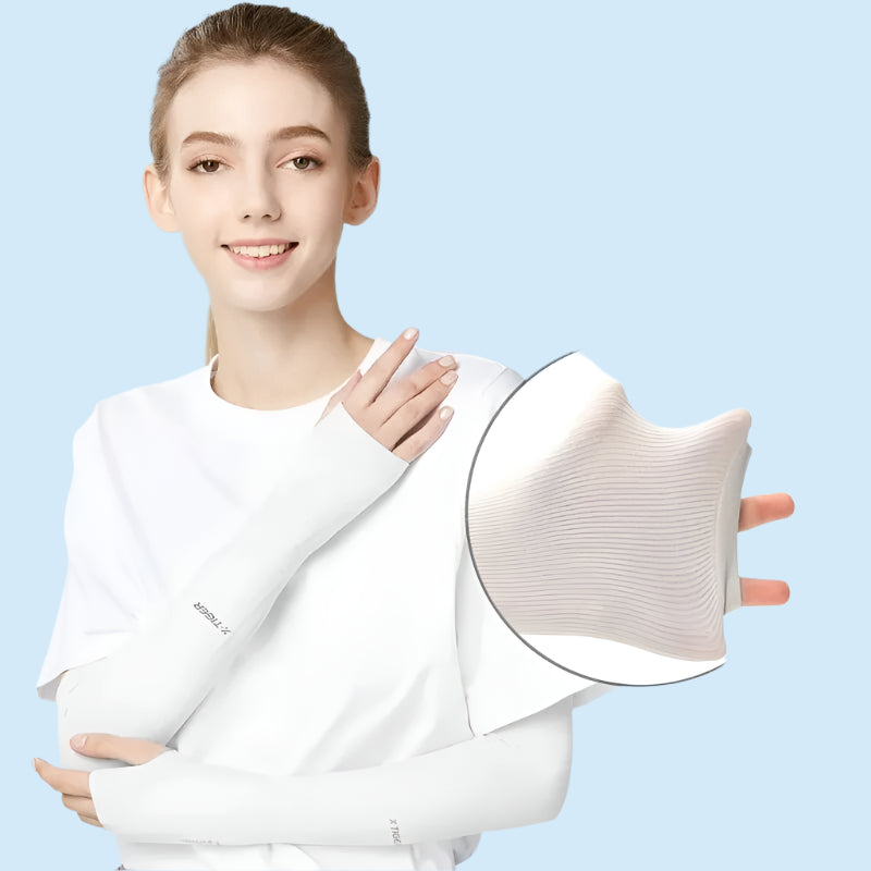 X - TIGER Cycling Arm Summer Ice Cloth Cycling Sleeves Sun Protection Unisex Breathable Running Volleyball Sleeves Outdoor - Checkouts UK